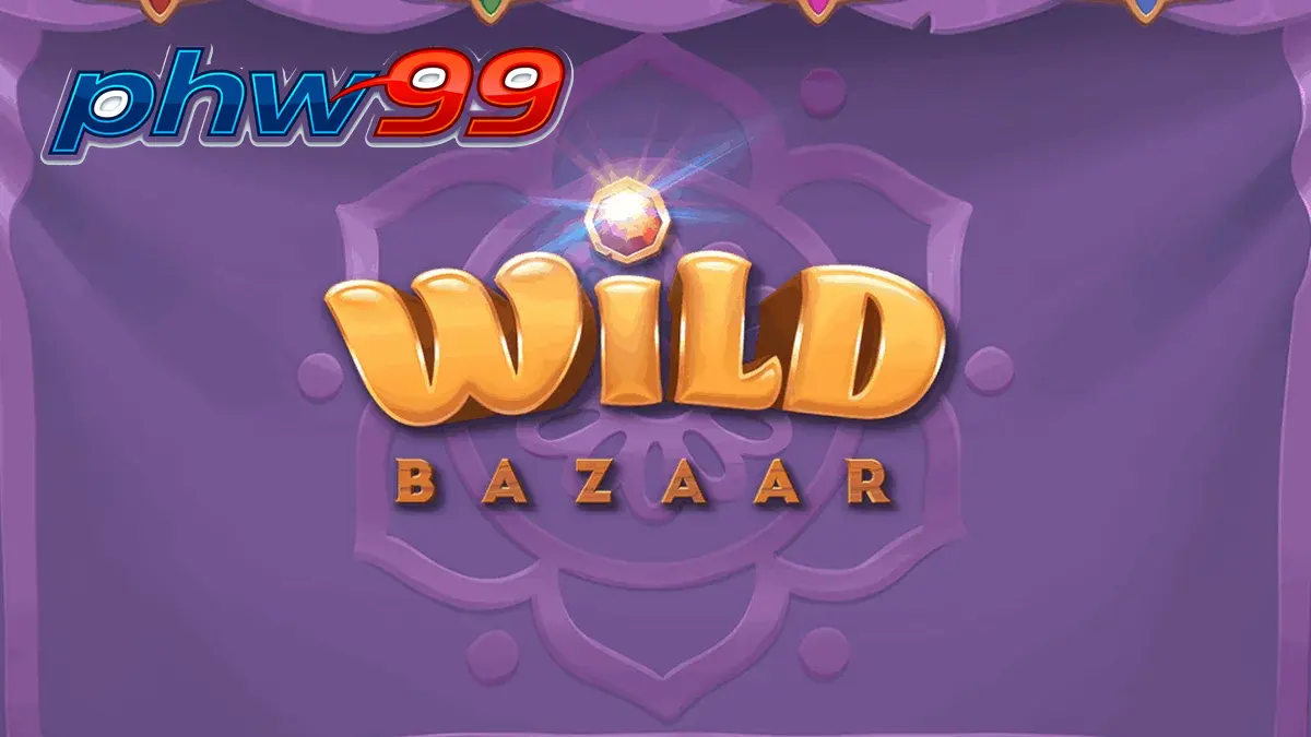 Makulay na disenyo ng Wild Bazaar slot na may mga chest symbols